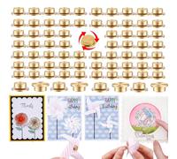 200 mini rodamientos giratorios de metal para manualidades, tarjetas de papel, tarjetas de álbumes de recortes, rotación de 360°, mecanismo de giro suave, giratorio, joyería, decoración de uñas