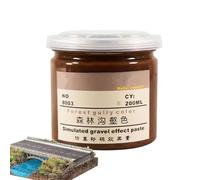 200 ml de pasta de barro con una textura de tierra. Base en miniatura, desierto desierto, arena efecto grava, paisaje hecho a mano, agua y montaña, herramientas artesanales para el hogar y la escuela