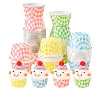 200 Moldes de Papel Desechables para Magdalenas y Cupcakes Pequeñas, Moldes de Papel para Magdalenas, para Cumpleaños, Bodas y Fiestas