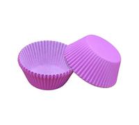 200 moldes para cupcakes de flores, para hornear, envoltorios de muffins de primavera, forros de papel de Pascua, soportes estándar para cupcakes, decoraciones de postres para fiestas (morado)