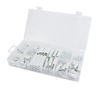 200 Muelles Acero Inoxidable,Incluye Resortes Tracción, Compresión y Oscilantes con Práctica Caja Almacenamiento,Compresión Acero inoxidable y Acero Carbono,para reparaciones
