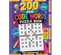 200 New Code Words Puzzle Book: Fun & Challenging Cryptogram-Style Number Puzzles to Crack the Code, Train Your Brain, Improve Focus, and Relax for Hours