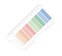 200 notas adhesivas de colores PET, marcadores de registro, tiras de experiencia de lectura, perfectas para la organización de documentos y empresas