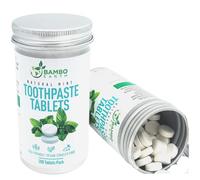 200 Pack Natural Toothpaste Tablet Bits - Chewable Mouthwash Whitening Bite Tablets for Teeth SLS & Fluoride Free Eco & Travel Friendly - Zero Waste Packaging - Mint & Activated Charcoal (Peppermint)