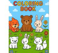 200 Page Animal Colouring Book for Kids Ages 3-8 - Fun Cartoon Animals, Jungle, Ocean, Creative Learning and Drawing Activity Book for Boys & Girls: A ... Colouring Adventure Featuring Cute Animals