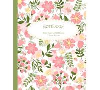 200-Page Lined Notebook, Rose Garden: 7.5" x 9.25" Romantic Pink Floral Design, for School, Work, Collage, Notes, Ideas & Journaling and more!
