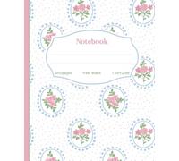 200 page Wide Ruled Notebook: "Smart looks good on you" Vintage Pink Coquette Cottage Core Journal for Girls, Teens, and Women