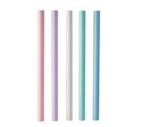 200 pajitas de té de burbujas, papel de 12 mm de diámetro, 20 cm, colores pastel surtidos