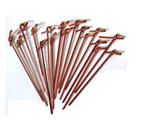 200 palillos de cóctel de bambú rojo, pinchos de nudo de bambú natural para aperitivos, palillos de dientes, palillos de madera decorativos de cóctel, palillos hechos a mano, palillos largos de aperitivo, palillos de cóctel para fiesta en casa