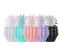 200 Papeles Ondulados de Magdalena Tazas para Hornear Magdalena Acampanadas Envoltorios de Papel de Muffins Inodoros Molde de Brioche a Prueba de Grasa para Decoraciones de Fiesta (Colorido)