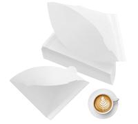 200 Pcblancoblancos Filtros de Papel Número 1, Filtro de Café de Papel en Forma de V Tamaño 01, pPapel de Filtros de Café de Cónicos sin Blanquear para Cafeteras de Goteo(1-2 Tazas)