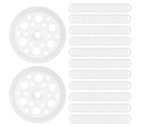 200 Pcs Arandela Plástica, Arandela Aislante Disc 46 mm, Arandelas Planas de Plástico, Arandelas de Plástico Blancas para Sujetar y Soportar Paneles de Aislamiento Paneles de Espuma