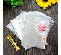 200 Pcs Bolsas de Celofán Transparente 10 x 15 cm, Bolsitas Transparentes para Regalo Plastico pare Galletas Tortas de Dulces Chocolate Piruletas