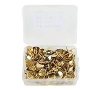 200 PCS Flat Thumb Tacks | Nonslip Vertical Line Design for Strong Grip | Iron Push Pins for Bulletin Boards/Office/Classroom | 1.2cm, Sturdy & Tarnish Protected