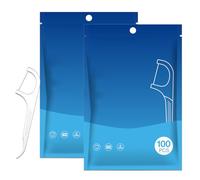 200 Pcs Gum Easy-Flossers, Dental Floss, Aplicadores de Hilo Dental, Palillos de Dientes con Hilo Dental, Perfecto para el Hogar y las Emergencias, Mantiene tu Boca Fresca y Limpia