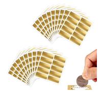 200 pegatinas autoadhesivas de goma 2.36x1 pulgadas para crear tarjetas rasca y gana, sorpresas, cupones, ideales para DIY, fiestas, regalos y promociones