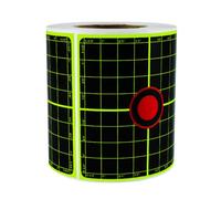 200 Pegatinas Autoadhesivas para dianas, Pegatinas de Papel para dianas, Rollo de dianas Fluorescentes para Rifles de Airsoft y Pistolas de Aire comprimido, Tanto para Interiores como para Exteriores