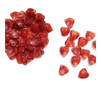 200 perlas de cristal para enhebrar, con forma de pétalo, para pulseras, collares, horquillas, pendientes, manualidades, accesorios de joyería, niñas, cuentas degradadas con agujero, espaciador, 14 mm