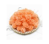 200 Pieces Artificial Flowers 3cm Pe Teddy Of Bear Roses Head Wedding Decorative Fake for Scrapbooking Valentines Day Gifts 3