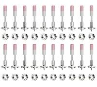 200 Pieza 42 mm Clavos para Pistola de Clavos Manual de Diámetro 7,3 mm para Hormigón, Contiene 200 Tuercas M8, para Fijar Conductos de Cable en Techos y Paredes de Hormigón