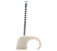 200 Pieza Clip adhesivo con clavo gris claro - Clip de uñas 7 12mm 2026 35 LGR SP | OBO | 2026 35 LGR SP | 2228440 | Grapa de sujección de cable a pared
