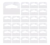 200 piezas Autoadhesivo Hang Tabs, 4x3 cm Pestañas Colgantes con Adhesivo de Plástico con Orificio de Ranura Transparente Gancho Adhesivo para Productos Tienda Exhibición Venta Al Por Menor