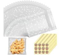 200 Piezas Bolsitas Plastico Pequeñas 10x10cm Bolsas Transparentes Autoadhesivas para Chuches Regalos Bolsitas Transparentes Pequeñas Bolsitas Uvas Nochevieja Bolsitas para Galletas