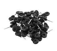 200 Piezas de Aislador de Anillo Tipo Tornillo Corto Accesorio Eléctrico para Poste de Cerca de Pradera, Aislador de Tornillo de Cerca 200 Accesorios Eléctricos para Cercas de