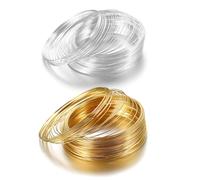 200 Piezas De Alambre Para Cuentas De Pulsera, Alambre De Acero Para Joyería, Alambre De Plata Para Manualidades, Accesorios Para Hacer Joyas