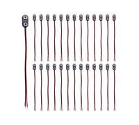 200 Piezas de Conector de Batería de 9 V Botón Abrazadera de CC Cable Macho Adaptador de Batería Terminal Tipo I 150 mm