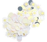 200 piezas de confeti de decoración de mesa, confeti de margaritas, confeti de decoración de fiestas, decoración de mesa de baby shower, decoraciones de dispersión de cumpleaños