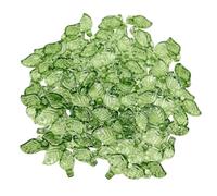 200 Piezas De Cuentas De Hojas, Cuentas Artesanales De Hojas Verdes, Cuentas Hechas A Mano, Cuentas Sueltas De Hojas Verdes Con Agujeros, Colgantes De Joyería, Adecuadas Para Manualidades