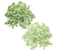 200 Piezas De Cuentas De Hojas, Cuentas De Hojas Verdes Acrílicas, Cuentas De Joyería, Cuentas De Hojas Verdes Versátiles Para Joyería, Pulseras, Pendientes, Adecuado Para Joyería De Bricolaje