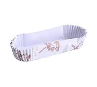 200 piezas de envoltorios de magdalenas resistentes al calor de la película de la forma del barco de PET pan bandeja de papel tazas de molde de la torta herramientas de decoración