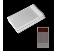 200 piezas de fundas transparentes para tarjetas, cubierta protectora, colección de juegos de cartas coleccionables, resistente al agua y al desgarro, adecuada para tarjetas de.