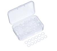 200 Piezas de Juntas tóricas de Goma Transparente para Teclado con Caja de Almacenamiento de plástico para Teclado MX Switch y Teclas mecánicas ()