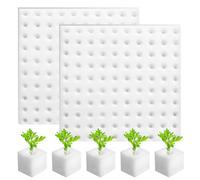 200 Piezas Esponja Hidropónica 25 * 25 * 25mm, Esponjas Plántulas Invernadero Plantar Herramientas de Jardinería Esponjas Cuadradas para Esquejes Agrícolas Siembra y Trasplante de Hortalizas(Blanco)