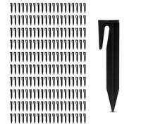 200 Piezas Estacas para Robot Cortacésped, Piquetas de Fijación de Plástico para Cable Delimitador y Cable Perimetral, Ganchos de Suelo Compatible con Gardena/Worx/Bosch