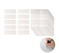 200 Piezas Etiquetas Adhesivas, 4.5 * 1.5cm Etiquetas Personalizadas para Marcar Ropa y Objetos, Resistentes al Agua Pegatinas para Niños en la Escuela y la Guardería (Blanco)