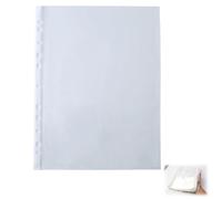 200 Piezas Fundas de Plástico Transparente A4, 11 Perforadas, Pochettes de Plástico A4 Perforadas Transparentes, Apertura Superior, para Organizar Documentos en Clásicos, Archivos y Carpeta
