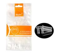 (200 piezas) Gafas sin montura de doble tapón de goma de PVC sin marco, pieza de reparación de gafas de bricolaje, accesorios de lentes 1.4/1.5/1.6/1.7/2.0 ((200 piezas) 1.4 mm x 0.8 mm x 7.0 mm