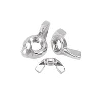200 piezas M4/M5/M6/M8/M10 tuerca de mariposa acero al carbono apretada a mano Para Bricolaje(M8)