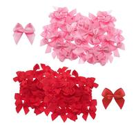 200 piezas mini lazos, lazos de cinta, adornos de lazo, accesorios de decoración de ropa, adornos de regalo, accesorios de costura DIY para ropa, bolsos, sombreros, etc.