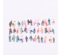 200 piezas modelo de tren personas pasajeros arquitectónicas mini figuras de personas de plástico escala O sentado y de pie para escenas en miniatura paisaje casa de muñecas