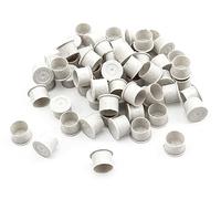 200 piezas NUZAMAS tazas de tinta de tatuaje de plástico tapas de tinta de tatuaje tazas de pigmento de tatuaje desechables taza de pintura de tatuaje para suministros de tatuaje 17x14mm