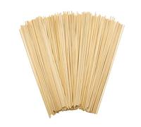 200 Piezas Palitos de Madera Manualidades 300mm x 3mm Palitos de Madera Natural Redondos Palos para Helados para Pinchos de Madera,Brochetas para Barbacoa, Palos de Madera para Grill, Manualidades