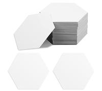 200 Piezas Paper Piecing Patchwork, 2,54cm Plantillas de Papel Hexagonales Plantillas Paper Piecing Formas de Piezas de Papel para Acolchado Suministros para Empalme Patchwork