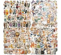 200 Piezas Pegatinas Animales Autocolantes Crianças Pegatina Infantiles Animales, Pegatina para Niños Decoración Portátil Maleta Bicicleta Pegatinas Dibujos Animados Scrapbooking