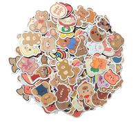 200 Piezas Pegatinas Infantiles, Stickers Aesthetic, Stikcer Animales, Pegatinas Kawaii para Scrapbook, Ordenador, Botella, Teléfono, Guitarra, Bicicletas, Maletas Viaje, Patinete (Osos lindos)