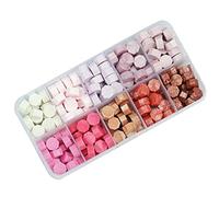 200 Piezas Perlas de Cera de Sellado Octágono, 10 Colores Cera Lacre Cuentas de Cera de Sellado para Sello de Cera Vintage,Sellado de Letras, Regalo e Invitación de Boda (Serie Rosa)